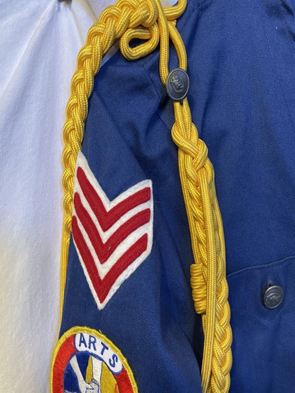 Vtg Culver Military Academy Uniform Jacket Patches Belt Cord Waterbury Buttons - Picture 6 of 14